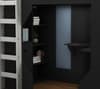 Kudl Black and Grey Gaming Storage High Sleeper