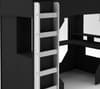 Kudl Black and Grey Gaming Storage High Sleeper