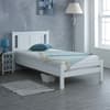 Glory White Wooden Bed Frame