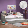 Grace Grey Oak Guest Bed with 2 Ethan Mattresses Included