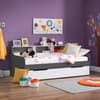 Grace Grey Wooden Day Bed with Guest Bed Trundle