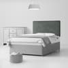 Cornell Plain Graphite Velvet Fabric Headboard