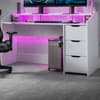 Gravity White Wooden Gaming Desk