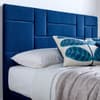 Hagen Blue Velvet Ottoman Storage Bed