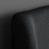 Halfden Grey Boucle Fabric Winged Wooden Ottoman Bed