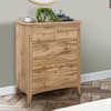 Hampstead Oak Wooden 3+2 Drawer Chest