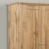 Hampstead Oak Wooden 2 Door 1 Drawer Wardrobe