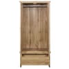 Hampstead Oak Wooden 2 Door 1 Drawer Wardrobe