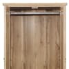 Hampstead Oak Wooden 2 Door 1 Drawer Wardrobe