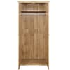 Hampstead Oak Wooden 2 Door Wardrobe