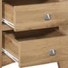 Hampstead Oak Wooden 3 Drawer Bedside Table