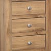 Hampstead Oak Wooden 3 Drawer Bedside Table