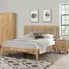 Hampstead Oak Wooden 3 Drawer Bedside Table