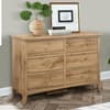 Hampstead Oak Wooden 6 Drawer Chest