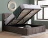 Hannover Grey Fabric Ottoman Storage Bed