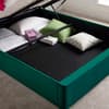 Harper Green Velvet Ottoman Storage Bed