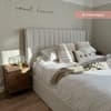 Harper Natural Fabric Winged Ottoman Storage Bed