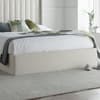 Harper Natural Fabric Winged Ottoman Storage Bed