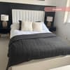 Harper Natural Fabric Winged Ottoman Storage Bed