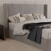 Hartley Taupe Fabric Winged Ottoman Storage Bed