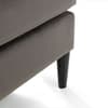 Hayward Grey Velvet Ottoman