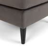 Hayward Grey Velvet Ottoman