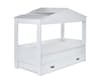 Hazel White Wooden Storage House Kids Bed
