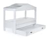 Hazel White Wooden Storage House Kids Bed