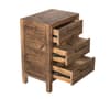 Heritage Pine Wooden 3 Drawer Bedside Table
