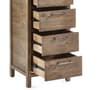 Heritage Pine Wooden 5 Drawer Tallboy