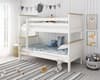 Heritage White and Oak Wooden Bunk Bed