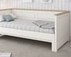 Heritage White and Oak Wooden Day Bed