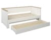 Heritage White and Oak Wooden Storage Day Bed