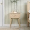 Herringford Oak 1 Drawer Bedside Table