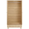 Herringford Oak 2 Door 1 Drawer Wooden Combination Wardrobe