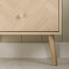 Herringford Oak 2 Drawer Bedside Table