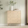 Herringford Oak 4 Drawer Chest of Drawers