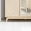 Herringford Oak 3 Door Mirror Wardrobe