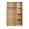 Herringford Oak 3 Door Mirror Wardrobe