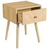Herringford Oak 1 Drawer Bedside Table