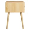 Herringford Oak 1 Drawer Bedside Table