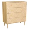 Herringford Oak 4 Drawer Chest of Drawers