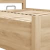 Herringford Wooden Oak Ottoman Storage Bed