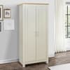 Highgate Cream and Oak Wooden 2 Door Wardrobe