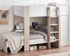 Horizon Pale Wood and White Wooden Storage Bunk Bed