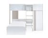 Horizon Pale Wood and White Wooden Storage Bunk Bed