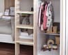 Horizon Pale Wood and White Wooden Storage Bunk Bed