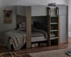 Horizon Pale Wood and White Wooden Storage Bunk Bed