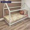 House White Wooden Bed with Ethan Mattress Included