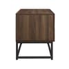 Houston Walnut Wooden 2 Drawer Bedside Table